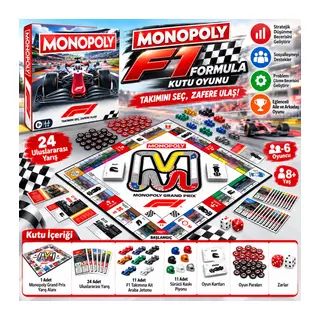 Monopoly F1 Formula Kutu Oyunu