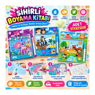 BK012 SİHİRLİ BOYAMA KİTABI (adet fiyatıdır)