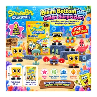 20347 3D FİGÜR SPONGEBOB BUDDIES SÜRPRİZ PAKET SBOB 36D (adet fiyatıdır)