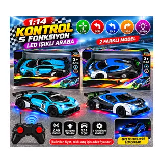 PY999-2AS 1 114 2 4G KONTROL 5 FONK LED IŞIKLI ARABA(Belirtilen fiyat, tekli satış için adet fiyatıdır.)