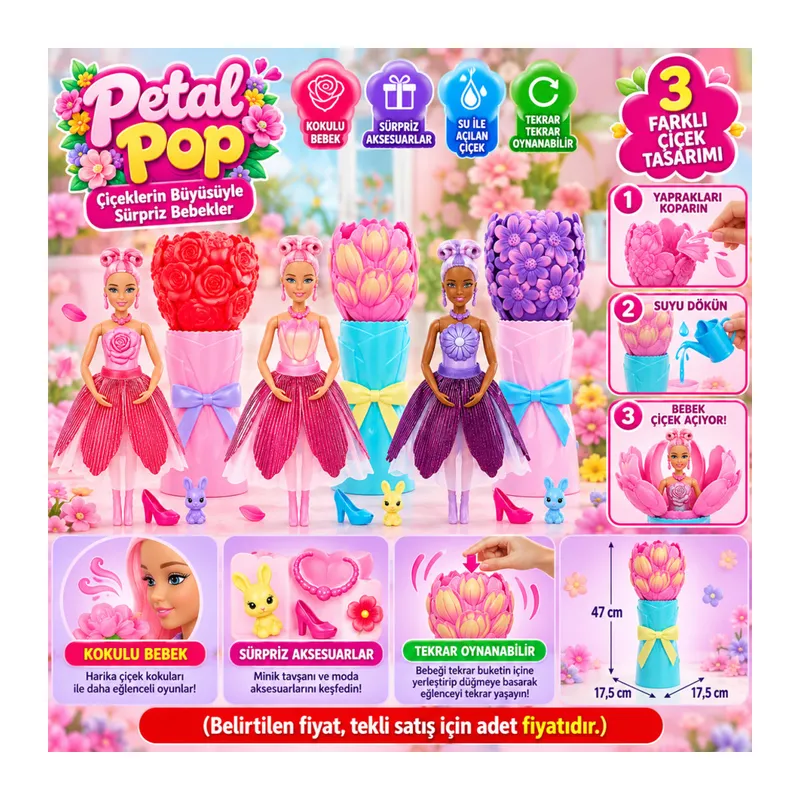 JMF56 Petal Pop Bebekler (adet fiyatıdır)