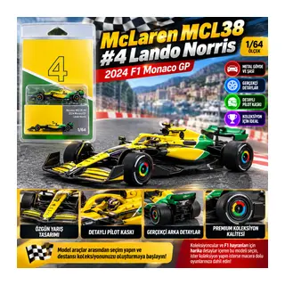 1/64 McLaren MCL38 #4 Lando Norris 2024 F1 Monaco GP