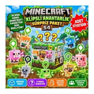 Klipsli Anahtarlık Sürpriz Paket S4