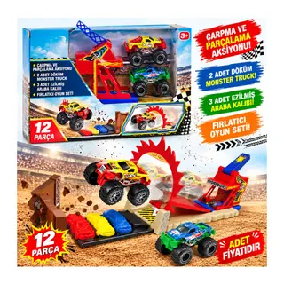 SNT31206 12 Pcs Monster Truck Oyuncak