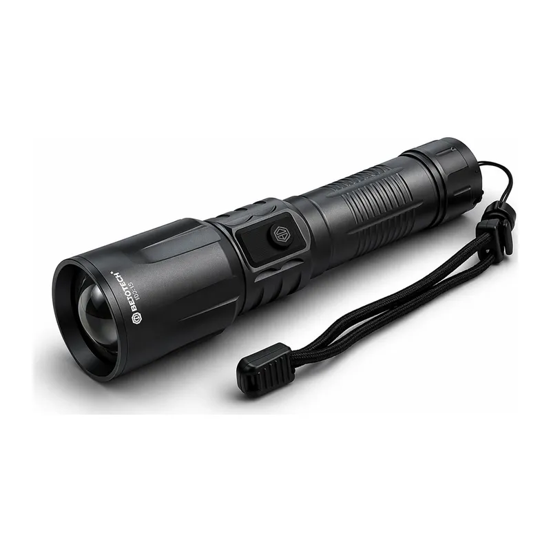 BD-13 15W TG LED Alüminyum Alaşımlı Zoomlu Type-C Dijital Göstergeli Şarjlı El Feneri