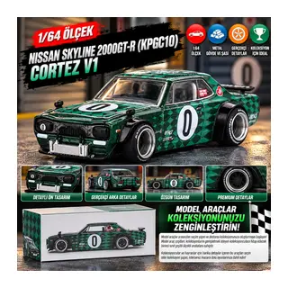 x Kaido House 1/64 Nissan Skyline 2000GT-R (KPGC10) Cortez V1