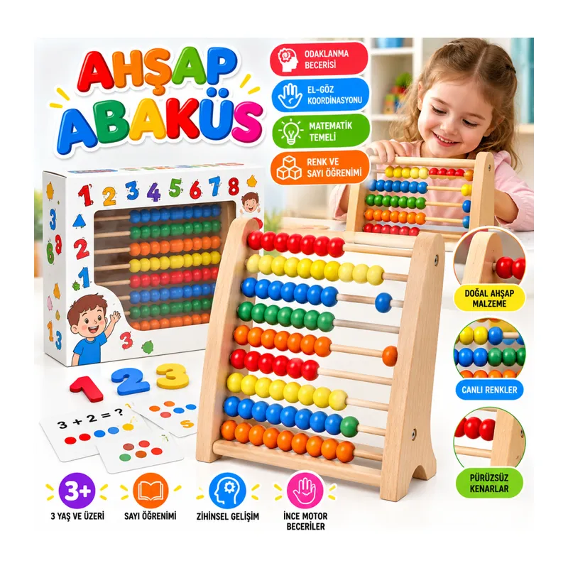 KM5632 Ahşap Abaküs