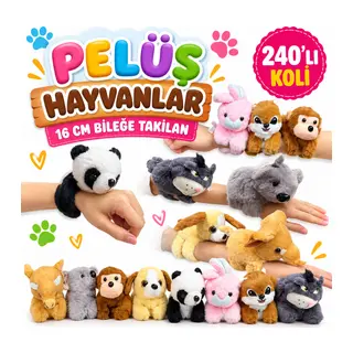 KZL-2505034 PELUS HAYVANLAR 16CM BILEGE TAKILAN (adet fiyatıdır)