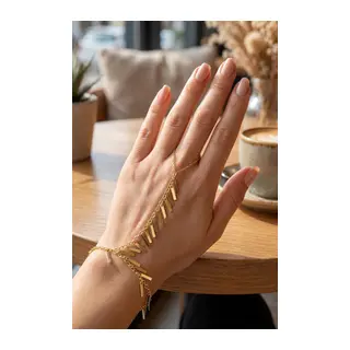 Gold Renk Pirinç Sarkıt Plaka Model Şahmeran