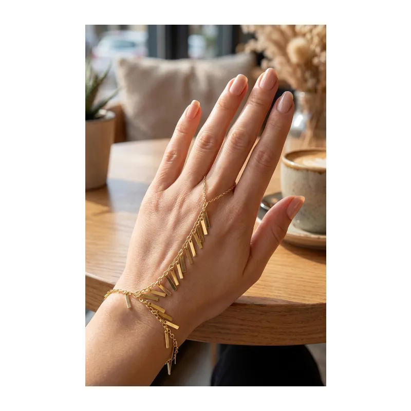 Gold Renk Pirinç Sarkıt Plaka Model Şahmeran