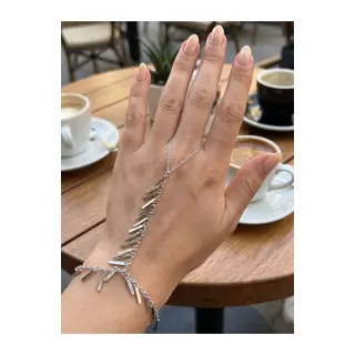 Gümüş Renk Pirinç Sarkıt Plaka Model Şahmeran