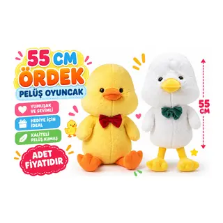PL50237 55 CM ÖRDEK PELUŞ OYUNCAK (adet fiyatıdır)
