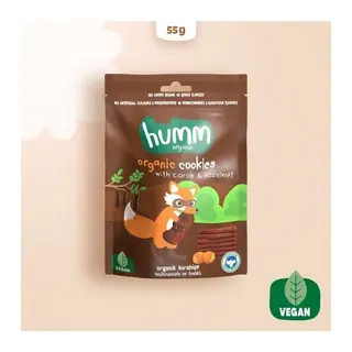 Organik Keçiboynuzlu ve Fındıklı Vegan Kurabiye 55 Gr