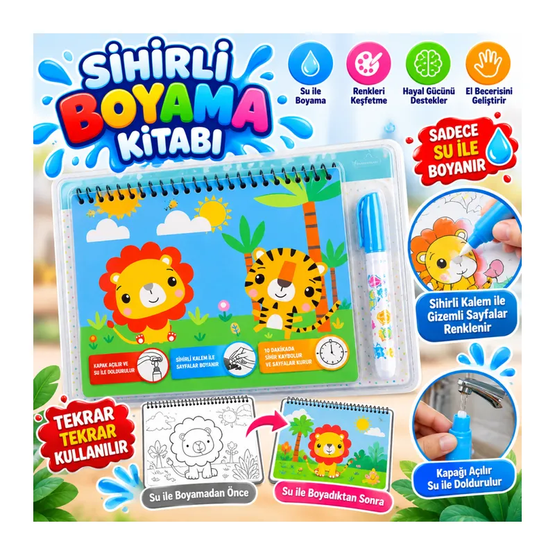 BK010-BK003 Sihirli Boyama Kitabı