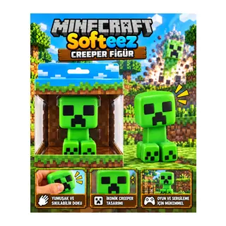 Minecraft Softeez Creeper Figür