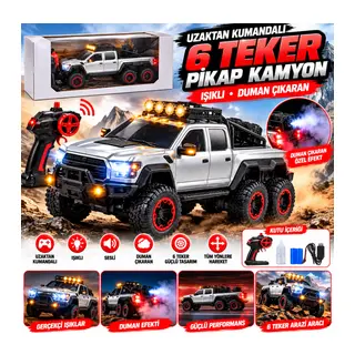700-1 27MHZ Fourwy 6 Wheel Belt Lıght.rem Oyucak Kumandalı Pikap