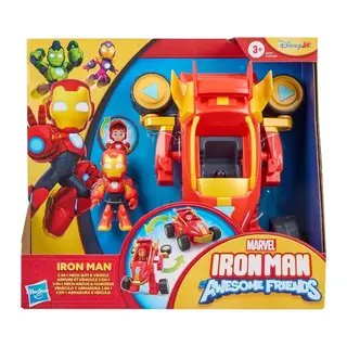 G1474 Iron Man And His Awoesome Friends 2si1arada Araç Seti +3 yaş