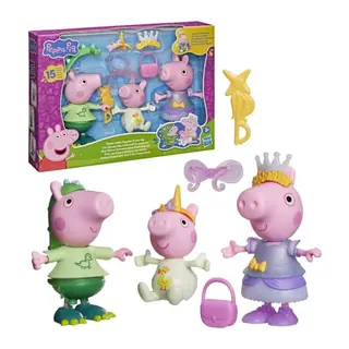 G2508 Peppa Pig 3lü Giydirme Seti - Three Little Piggies Dress-up