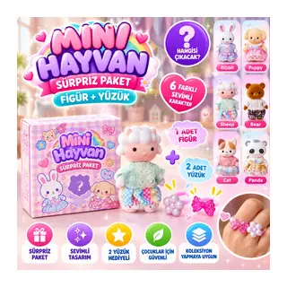 Mini Hyvan Sürpriz Paket Fgür-Yüzük