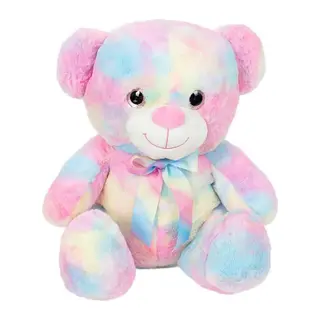 Peluş Ayı Raınbow 45CM Pembe