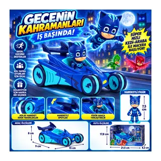 Cat Boy Figür ve Cat Car Araç