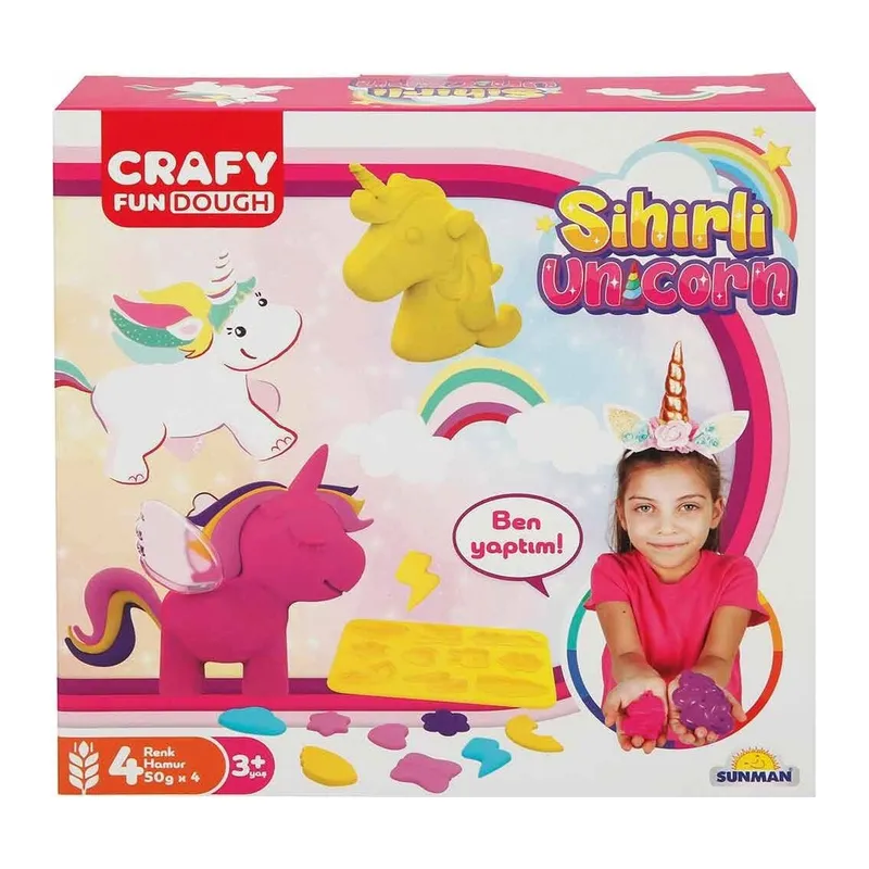 2090 Crafy Sihirli Unicorn Oyun Hamuru Seti -Sunman