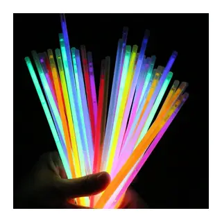 Karanlıkta Yanan Parlayan Fosforlu Glow Stick Çubuk Bileklik 50 Adet