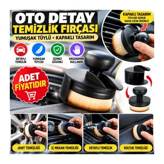 Oto Detay Temizlik Fırçası Yumuşak Tüylü Kapaklı Temizlik Fırçası (adet fiyatıdır)