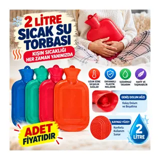 2 Litre Sıcak Su Torbası 1. Sınıf Kauçuk Malzeme (adet fiyatıdır)
