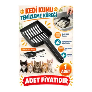 Plastik Evcil Hayvan Kedi Kumu Temizleme Eleme Küreği(adet fiyatıdır)