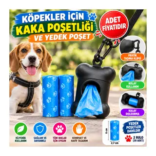 Köpeğiniz İçin Kaka Poşetliği Ve Yedek Poşet