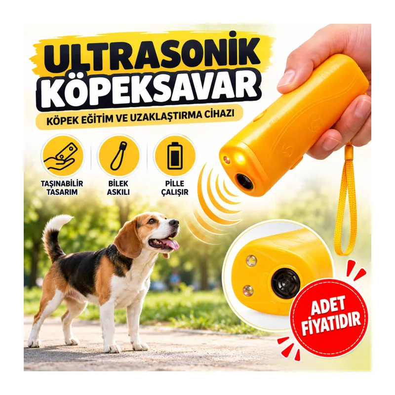 Ultrasonik Köpeksavar Köpek Kovucu Köpek Kornası Eğitim Cihazı