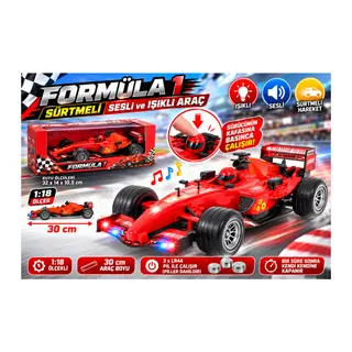 Sürtmeli Sesli ve Işıklı Formüla 1 Aracı