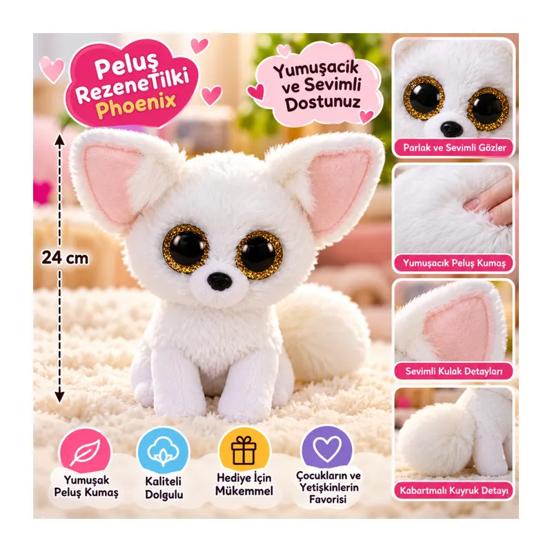 Peluş RezeneTilki Phoenix 24 cm