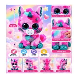 Peluş Unicorn Gumball 15 cm