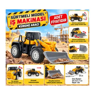 Sürtmeli Model İş Makinası Küreme Aracı (adet fiyatıdır)