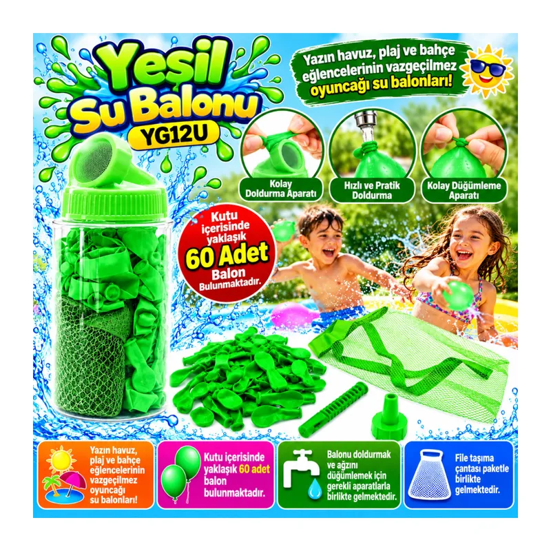 Yeşil Su Balonu YG12U