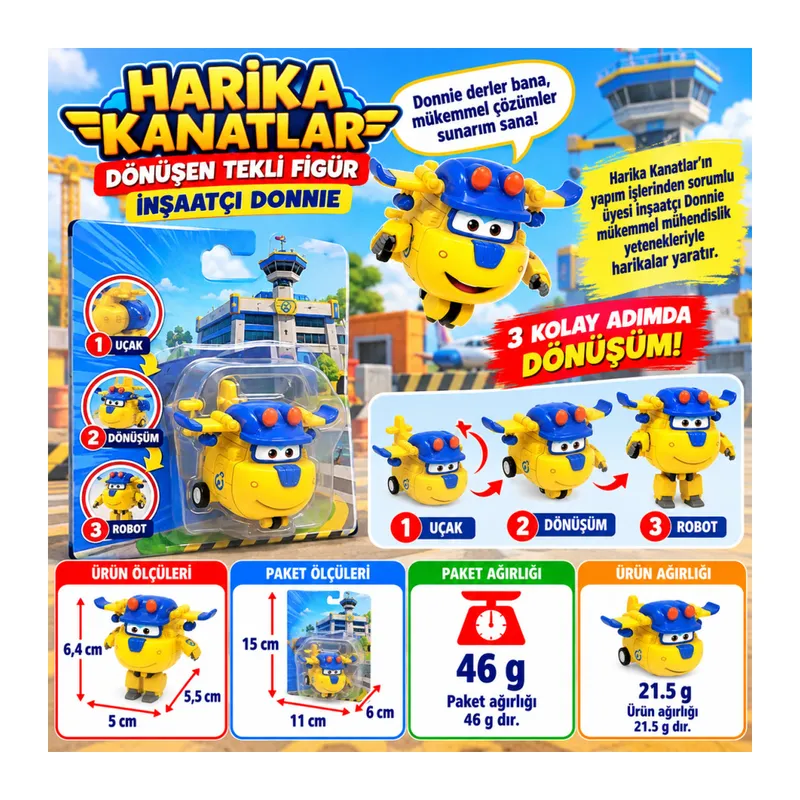 Dönüşen Tekli Figür İnşaatçı Donnie