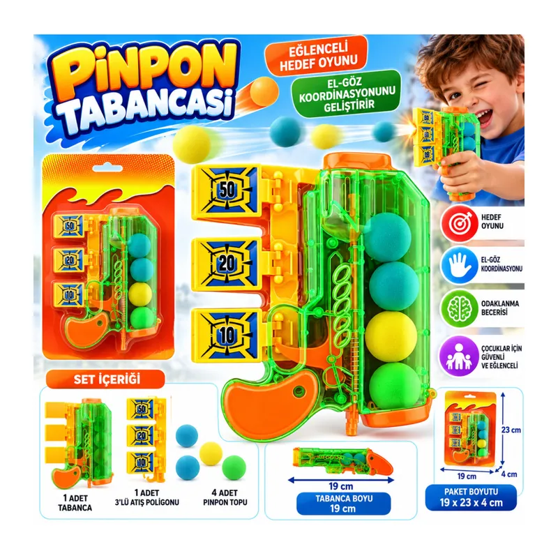 Yeşil Pinpon Tabancası 229A-1