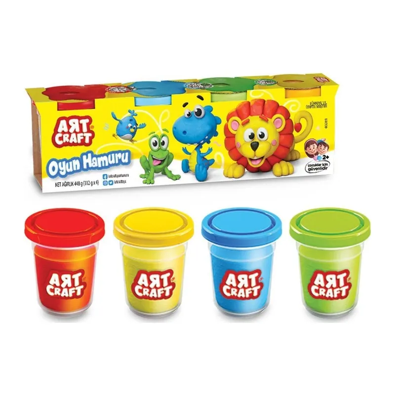 03281 Art Craft 4lü OYUN HAMURU / 488 gr