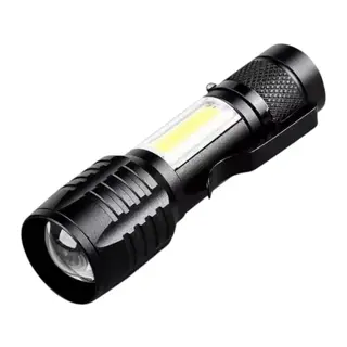 Wison ws-5454 Taktik el feneri USB şarj edilebilir kamp feneri COB zumlanabilir mini taşınabilir el feneri