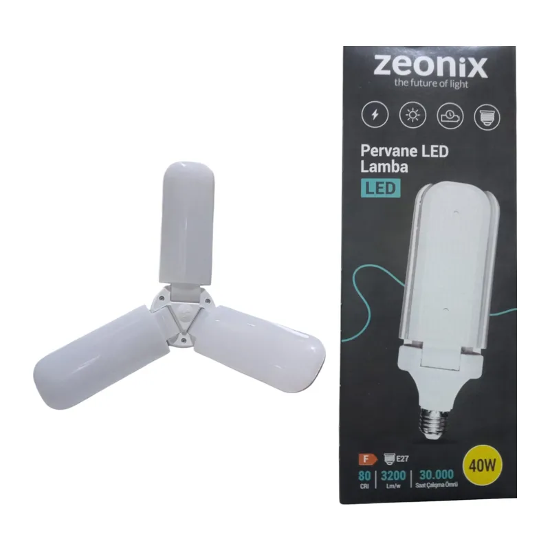 Zeonix 40W 3 Kanatlı Pervane Ampul