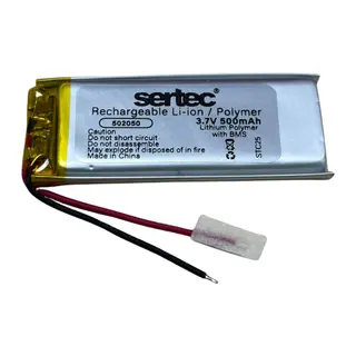 502050 3.7V 500 MAh Li-Polymer Pil (Devreli/1.5A)