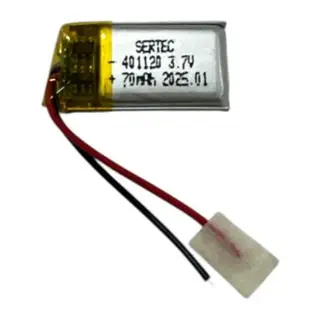 401120 3.7V 70 MAh Li-Polymer Pil (Devreli/1.5A)