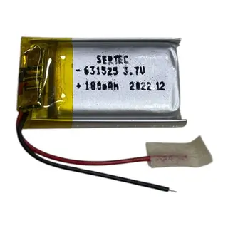 631525 3.7V 180 mAh Li-Polymer Pil (Devreli/1.5A)