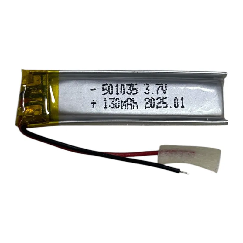 501035 3.7V 130mAh Li-Polymer Pil (Devreli/1.5A)
