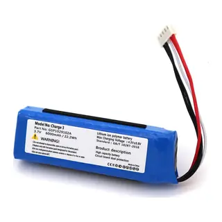 JBL Charge 3 uyumlu 3.7v 6000 mah Soketli Batarya
