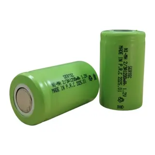1.2V 1200 Mah - 2/3A - Ni-MH Şarjlı Pil - (Başsız / Flat Head)