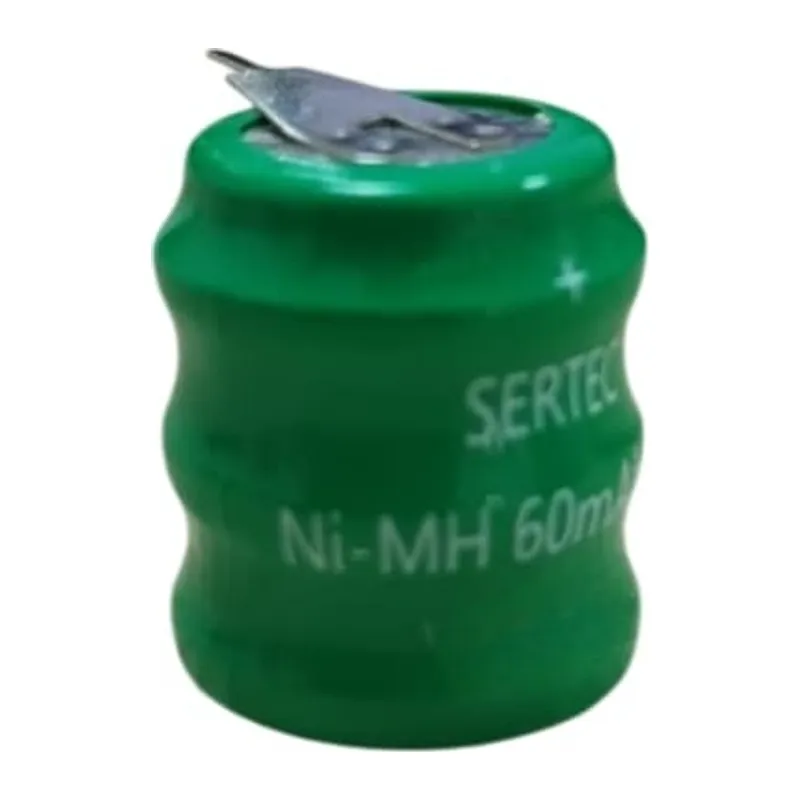 3.6V 3S1P 60 Mah 2 Pin NI-MH Buton Pil