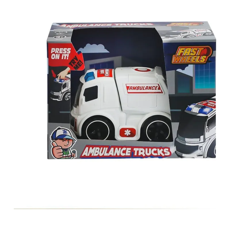 ER-247 Fast Wheels Ambulans Kamyonu -Erdem Oyuncak